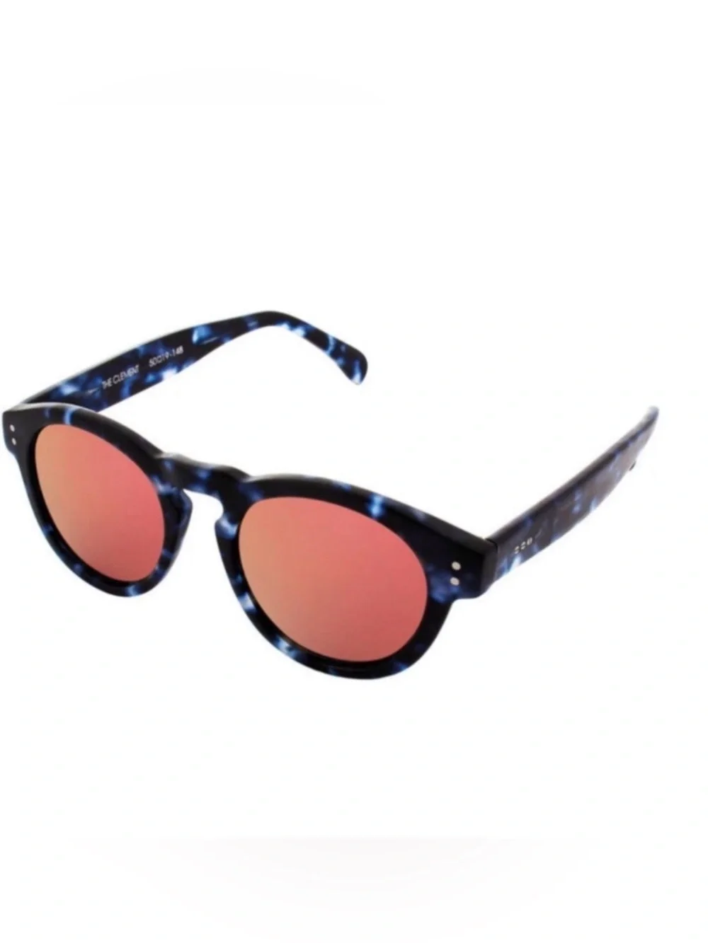 KOMONO Clement Matte Indigo Demi Sunglasses (NEW) round blue